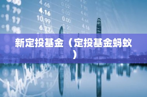 新定投基金（定投基金蚂蚁）