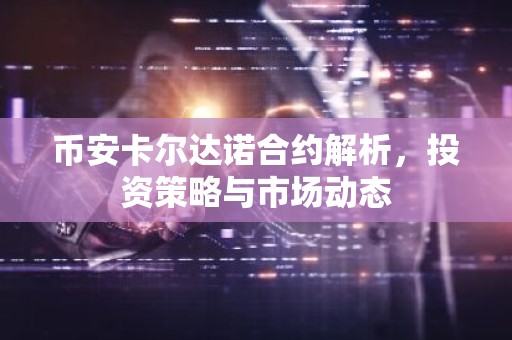 币安卡尔达诺合约解析，投资策略与市场动态