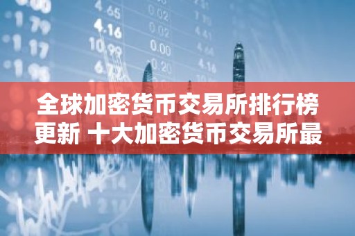 全球加密货币交易所排行榜更新 十大加密货币交易所最新推荐