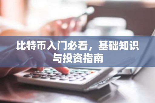 比特币入门必看，基础知识与投资指南