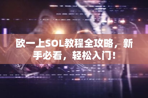 欧一上SOL教程全攻略，新手必看，轻松入门！