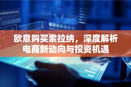 欧意购买索拉纳，深度解析电商新动向与投资机遇