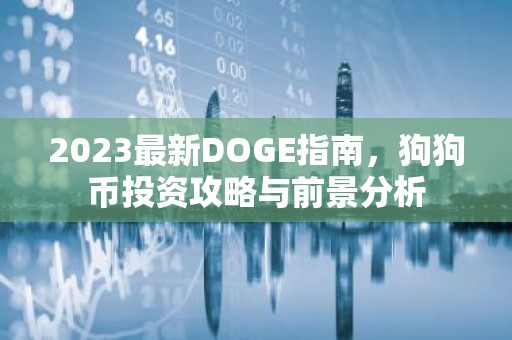2023最新DOGE指南，狗狗币投资攻略与前景分析