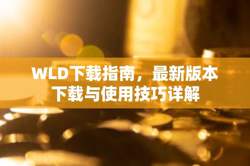 WLD下载指南，最新版本下载与使用技巧详解