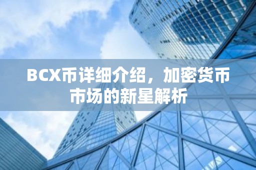 BCX币详细介绍，加密货币市场的新星解析