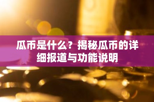 瓜币是什么？揭秘瓜币的详细报道与功能说明