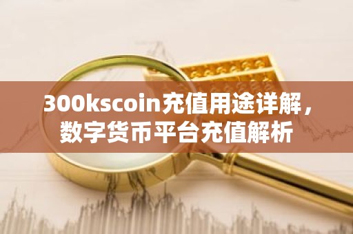 300kscoin充值用途详解，数字货币平台充值解析