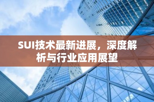 SUI技术最新进展，深度解析与行业应用展望