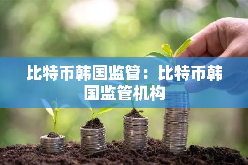 比特币韩国监管：比特币韩国监管机构