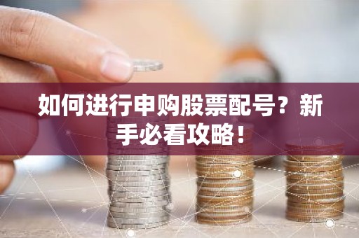 如何进行申购股票配号？新手必看攻略！