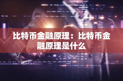 比特币金融原理：比特币金融原理是什么