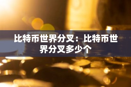 比特币世界分叉：比特币世界分叉多少个