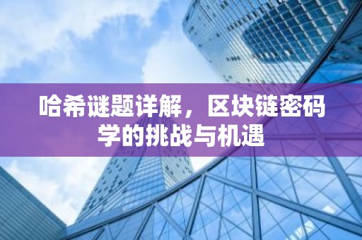 哈希谜题详解，区块链密码学的挑战与机遇