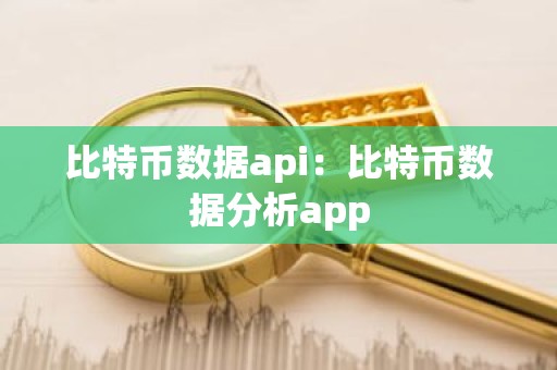 比特币数据api：比特币数据分析app