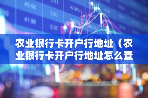 农业银行卡开户行地址（农业银行卡开户行地址怎么查询）