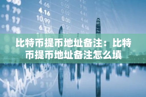 比特币提币地址备注：比特币提币地址备注怎么填