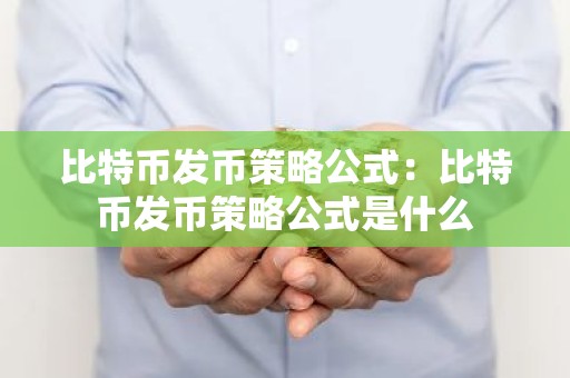 比特币发币策略公式：比特币发币策略公式是什么