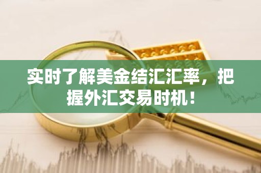 实时了解美金结汇汇率，把握外汇交易时机！