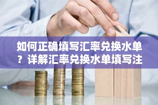 如何正确填写汇率兑换水单？详解汇率兑换水单填写注意事项