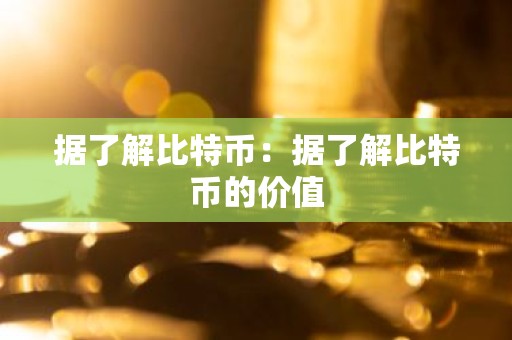 据了解比特币：据了解比特币的价值