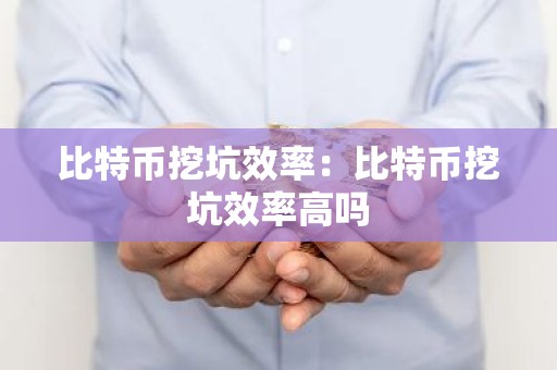 比特币挖坑效率：比特币挖坑效率高吗