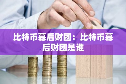 比特币幕后财团：比特币幕后财团是谁