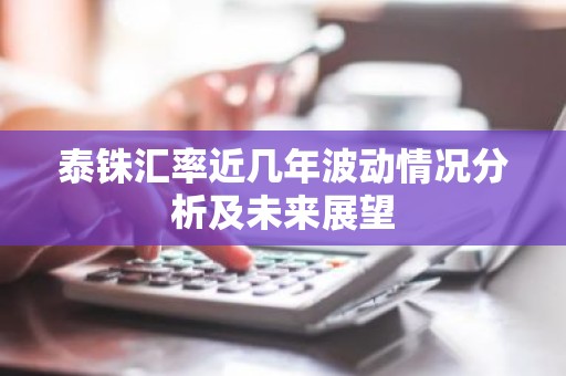 泰铢汇率近几年波动情况分析及未来展望