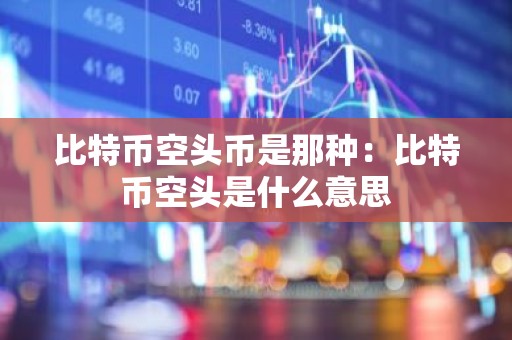 比特币空头币是那种：比特币空头是什么意思