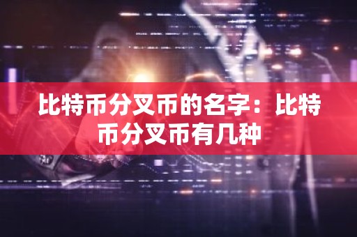 比特币分叉币的名字：比特币分叉币有几种