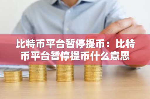 比特币平台暂停提币：比特币平台暂停提币什么意思
