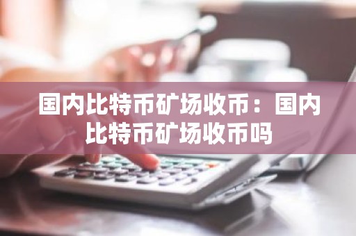 国内比特币矿场收币：国内比特币矿场收币吗