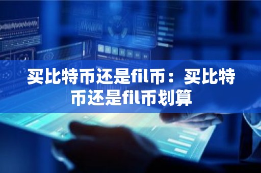 买比特币还是fil币：买比特币还是fil币划算