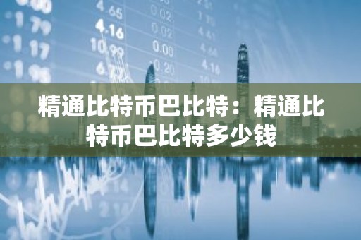 精通比特币巴比特：精通比特币巴比特多少钱