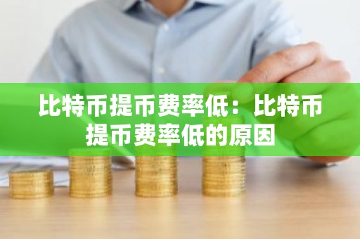 比特币提币费率低：比特币提币费率低的原因