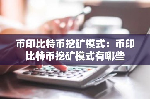 币印比特币挖矿模式：币印比特币挖矿模式有哪些
