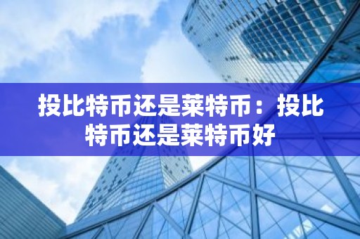 投比特币还是莱特币：投比特币还是莱特币好