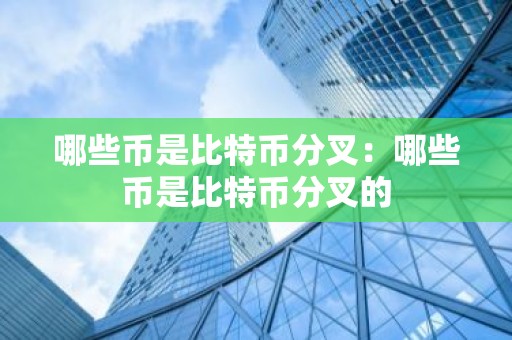 哪些币是比特币分叉：哪些币是比特币分叉的
