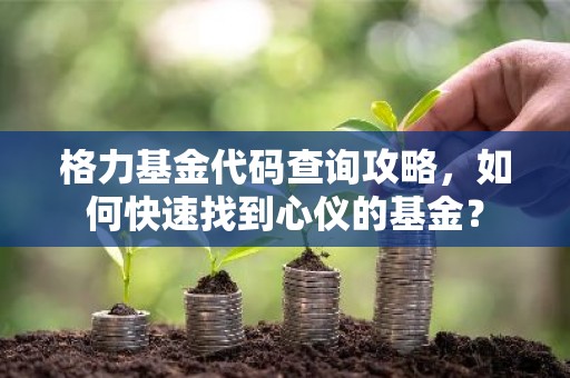 格力基金代码查询攻略，如何快速找到心仪的基金？