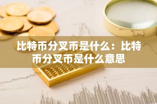 比特币分叉币是什么：比特币分叉币是什么意思