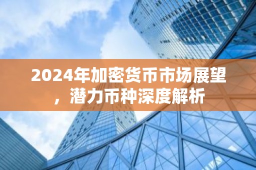 2024年加密货币市场展望，潜力币种深度解析
