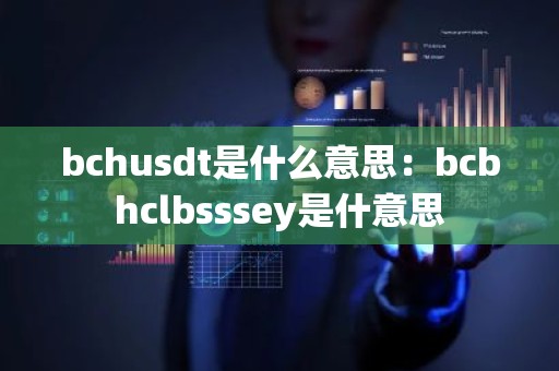 bchusdt是什么意思：bcbhclbsssey是什意思