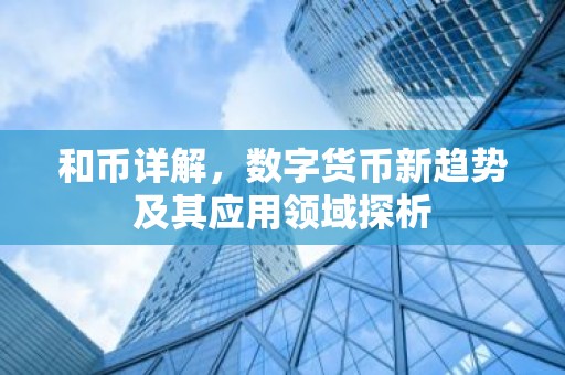 和币详解，数字货币新趋势及其应用领域探析