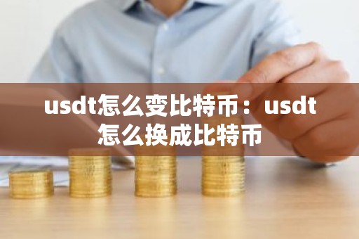usdt怎么变比特币：usdt怎么换成比特币