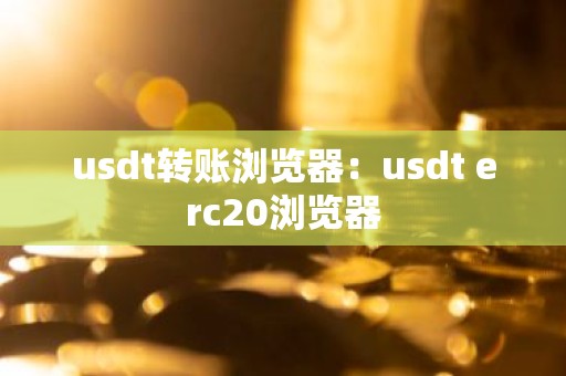 usdt转账浏览器：usdt erc20浏览器