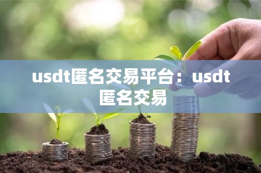 usdt匿名交易平台：usdt 匿名交易
