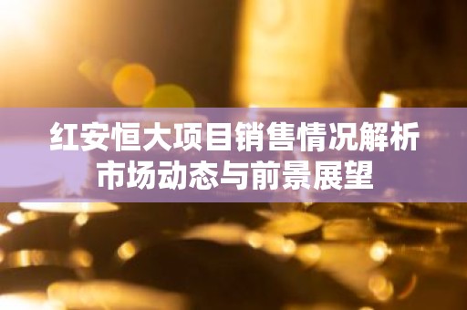 红安恒大项目销售情况解析市场动态与前景展望