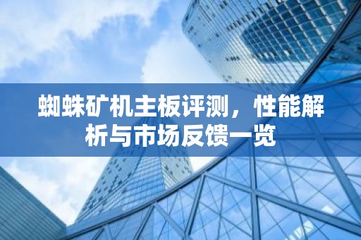 蜘蛛矿机主板评测，性能解析与市场反馈一览