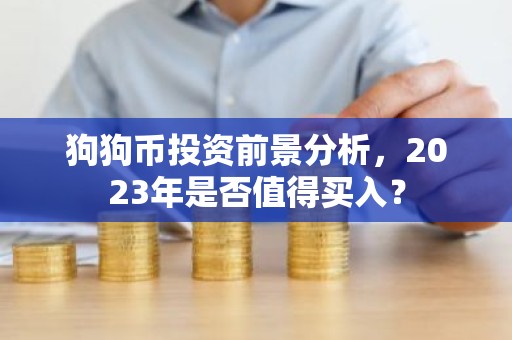 狗狗币投资前景分析，2023年是否值得买入？