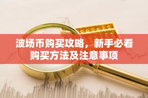 波场币购买攻略，新手必看购买方法及注意事项