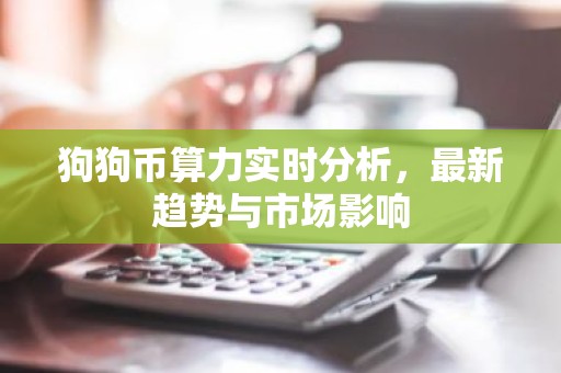 狗狗币算力实时分析，最新趋势与市场影响